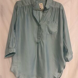 Women’s Mint Green Popover Shirt
